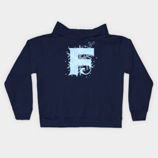 Winter Letter F Kids Hoodie